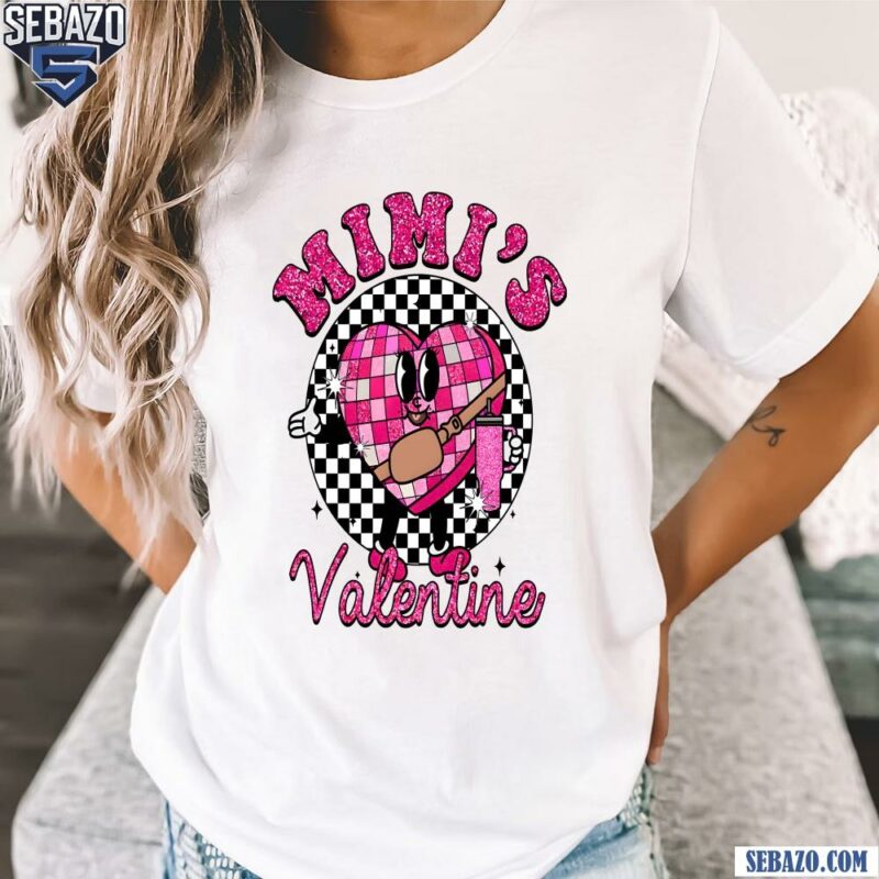 Glitter Mimis Valentine Checkered Candy Heart Shirt t-shirt