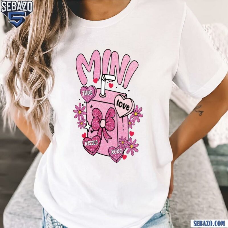 Glitter Mini Milk Candy Heart True Love Kisses Xoxo Shirt t-shirt