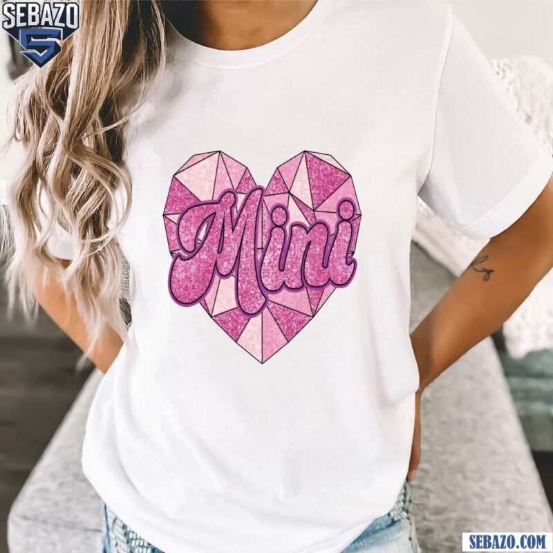 Glitter Mini Pink Heart Valentine Shirt t-shirt