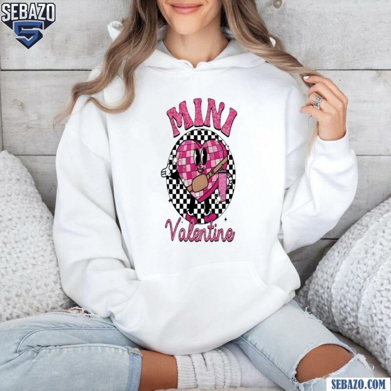 Glitter Mini Valentine Chekered Candy Heart Shirt hoodie