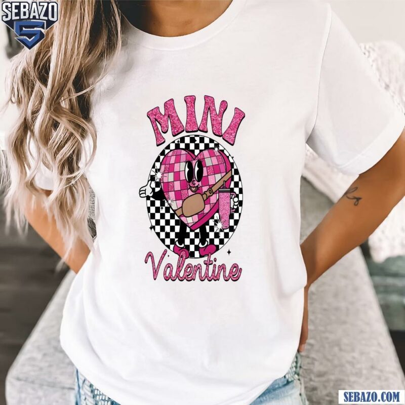 Glitter Mini Valentine Chekered Candy Heart Shirt t-shirt