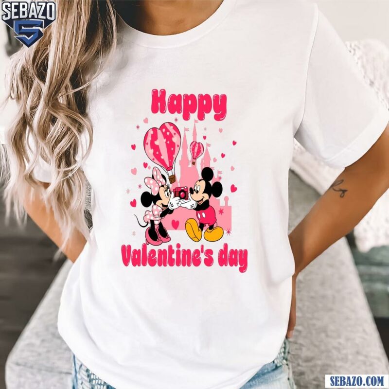 Happy Valentines Day Mickey And Minnie Couple Shirt t-shirt