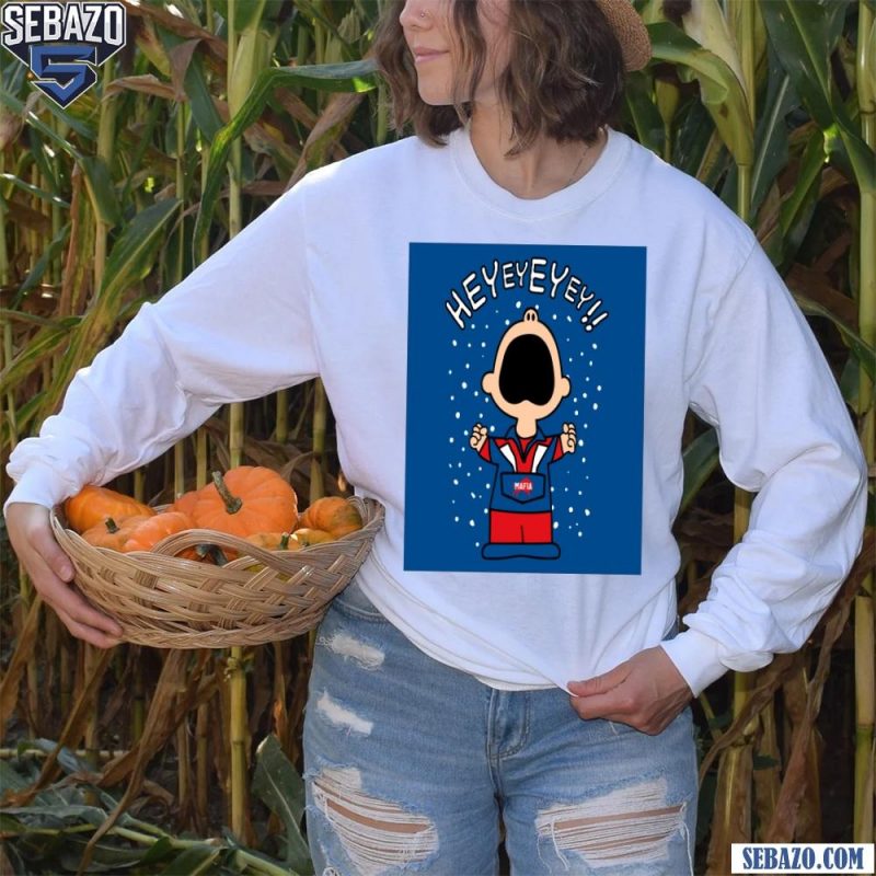 Heyeyeyey Peanuts Charlie Brown Buffalo Bills Fans Shirt long sleeved