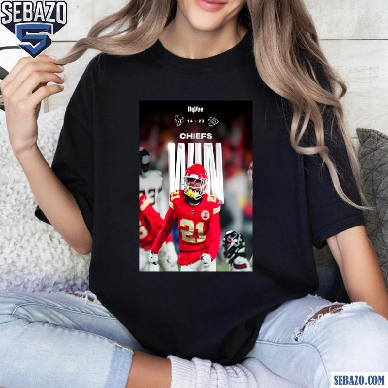 Jaden Hicks Kansas City Chiefs Win Houston Texans Poster Shirt t-shirt