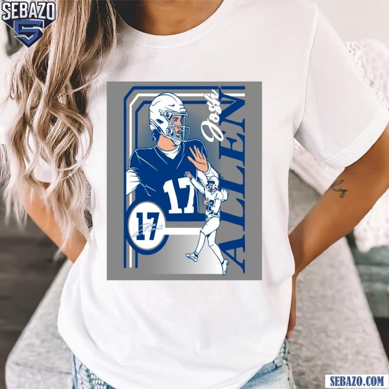 Josh Allen 17 Collage Frame Buffalo Bills Shirt t-shirt