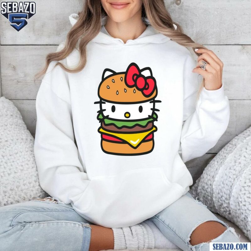 Kawaii Hello Kitty Burger Shirt hoodie