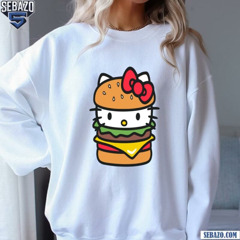 Kawaii Hello Kitty Burger Shirt sweatshirt