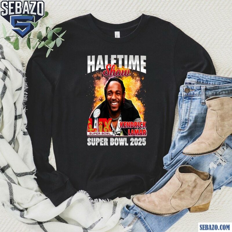 Kendrick Lamar Super Bowl Lix Halftime Show 2025 Football Shirt long sleeved