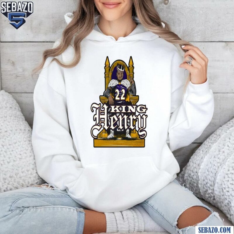 King Henry Baltimore Ravens Derrick Henry 22 King H Throne Shirt hoodie