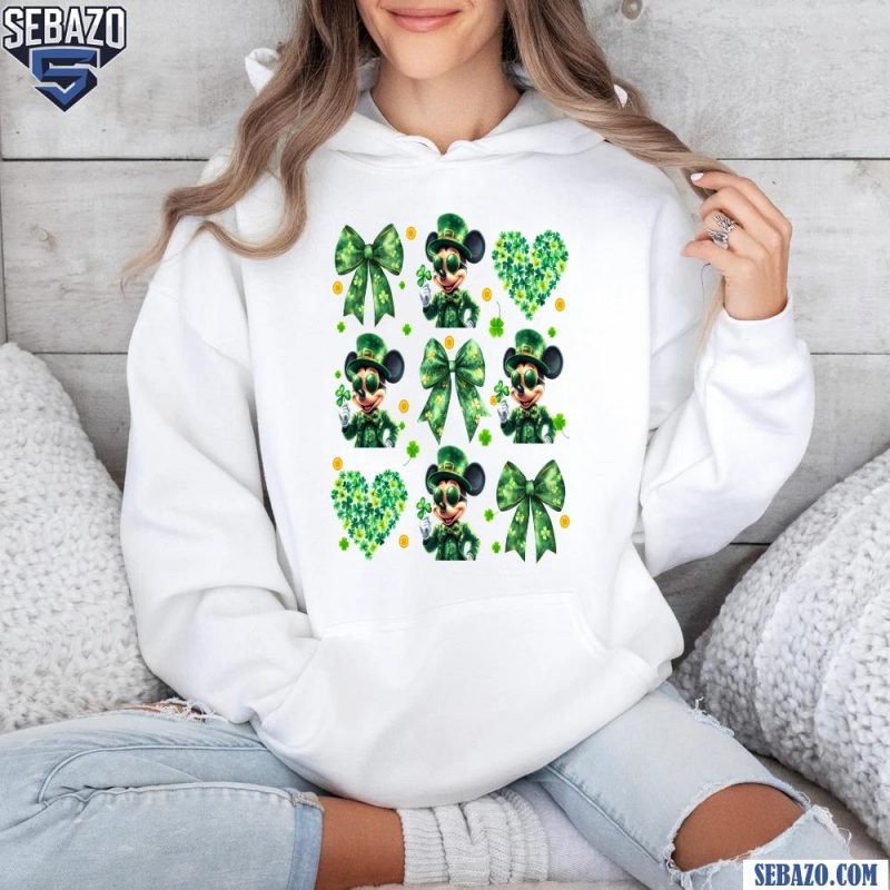 Lucky Mickey Mouse Coquette St Patricks Day Shirt hoodie