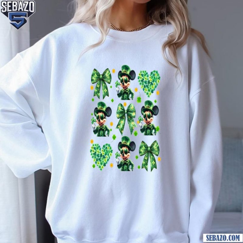 Lucky Mickey Mouse Coquette St Patricks Day Shirt sweatshirt