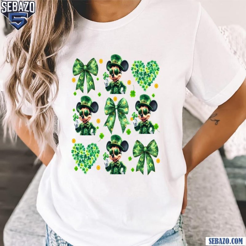 Lucky Mickey Mouse Coquette St Patricks Day Shirt t-shirt