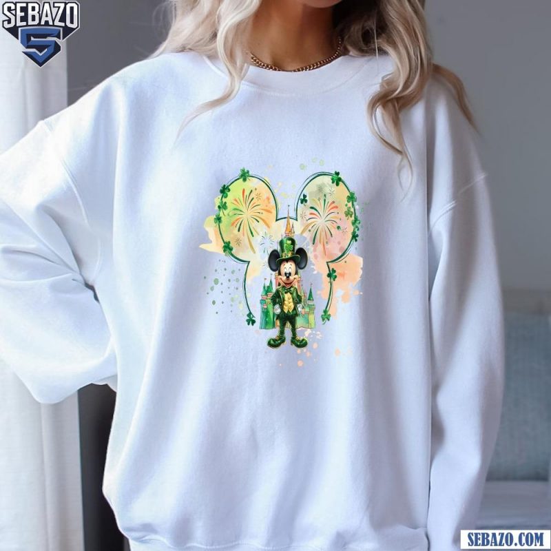 Mickey Mouse Disney Castle St Patricks Day Shirt sweatshirt