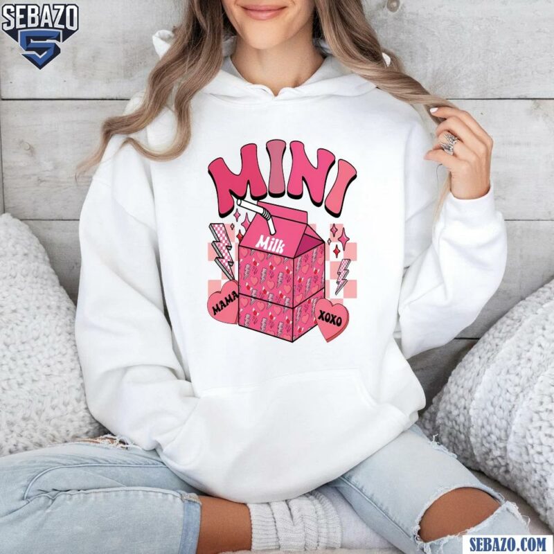 Mini Milk Valentine Candy Heart Checkered Shirt hoodie