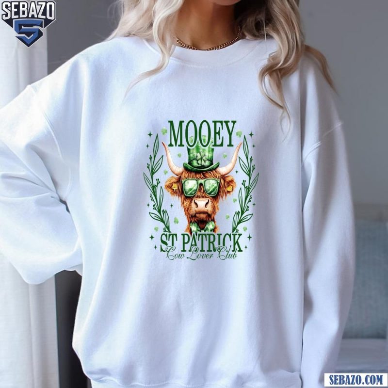 Mooey St Patrick Cow Lover Club Shirt sweatshirt