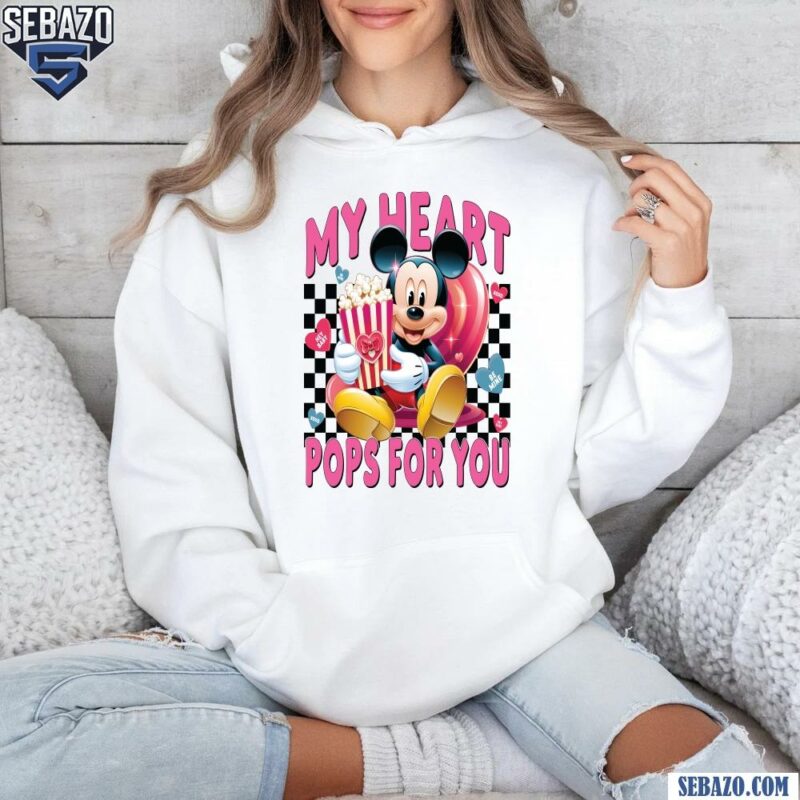 My Heart Pops For You Mickey Mouse Valentinepng hoodie