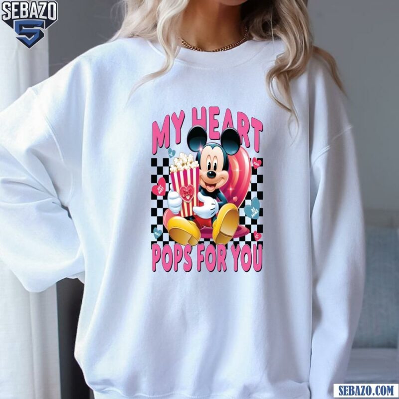 My Heart Pops For You Mickey Mouse Valentinepng sweatshirt