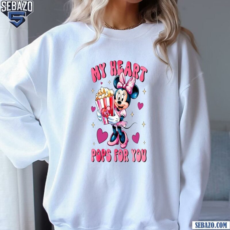 My Heart Pops For You Valentine Disney Minnie Mouse Shirt sweatshirt