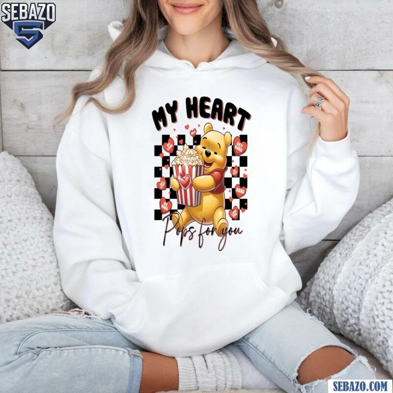 My Heart Pops For You Winnie The Pooh Valentine Shirt hoodie