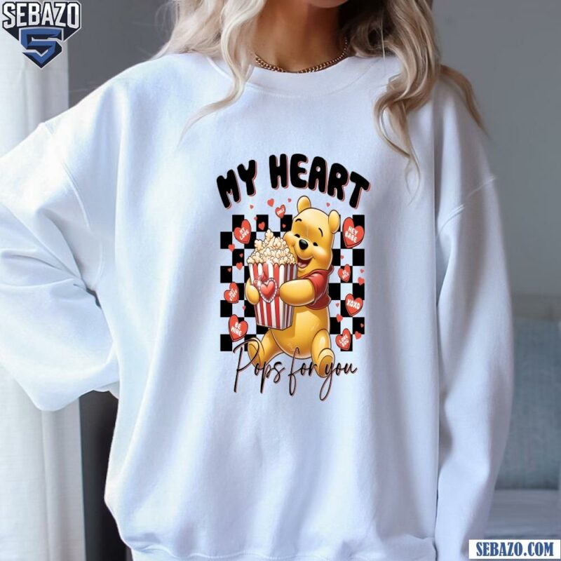 My Heart Pops For You Winnie The Pooh Valentine Shirt sweatshirt