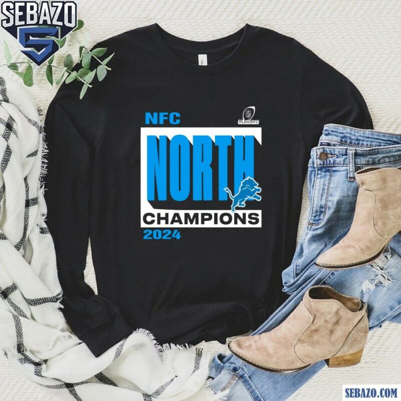 Nfc North Division Champions Detroit Lions 2024 Shirt long sleeved