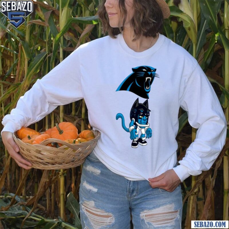 Nfl Rush Zone Carolina Panthers Cartoon Character Shirt long sleeved