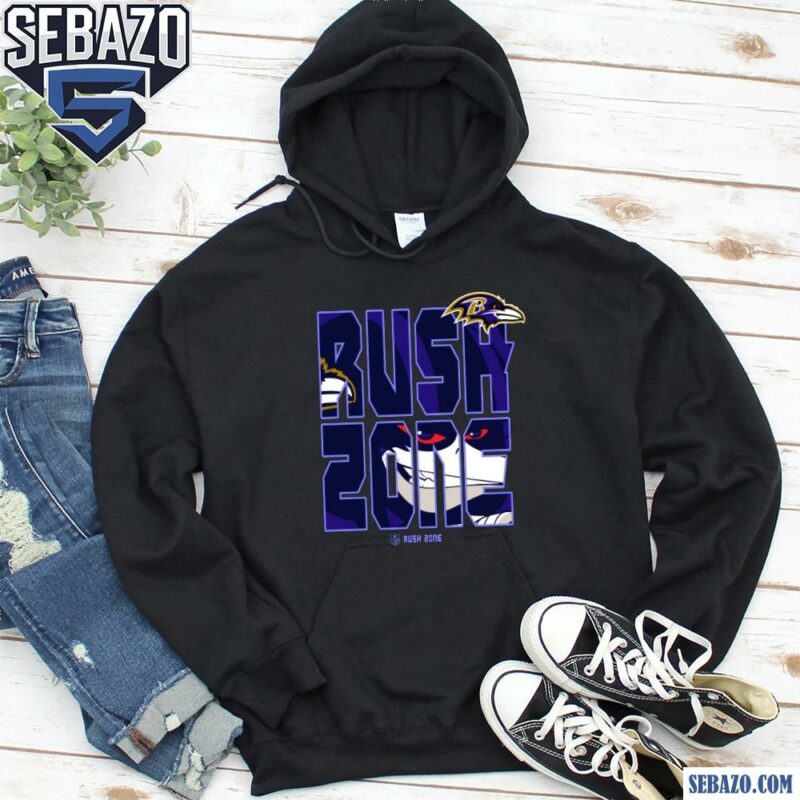 Nfl Rush Zone Cartoon Baltimore Ravens Football Logo Shirt hoodie