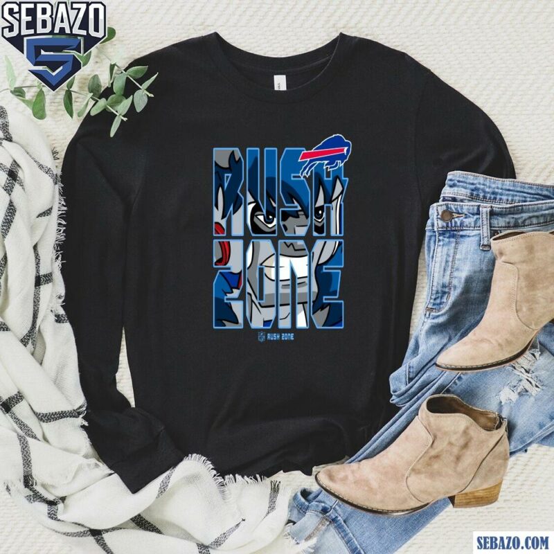 Nfl Rush Zone Cartoon Buffalo Bills Football Logo Shirt long sleeved