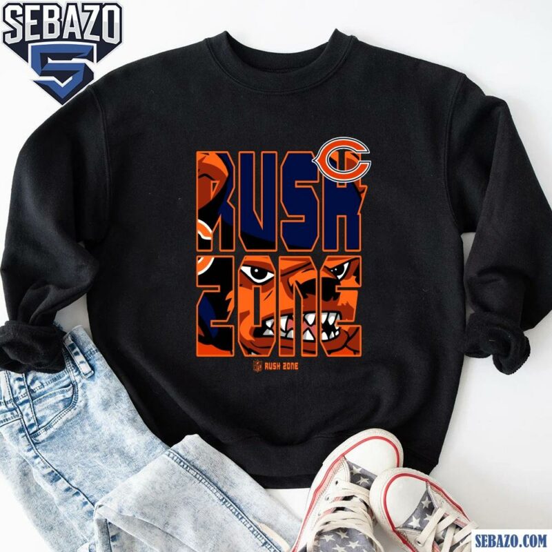 Nfl Rush Zone Cartoon Chicago Bears Football Logo Shirt sweatshirt