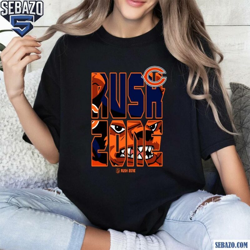 Nfl Rush Zone Cartoon Chicago Bears Football Logo Shirt t-shirt