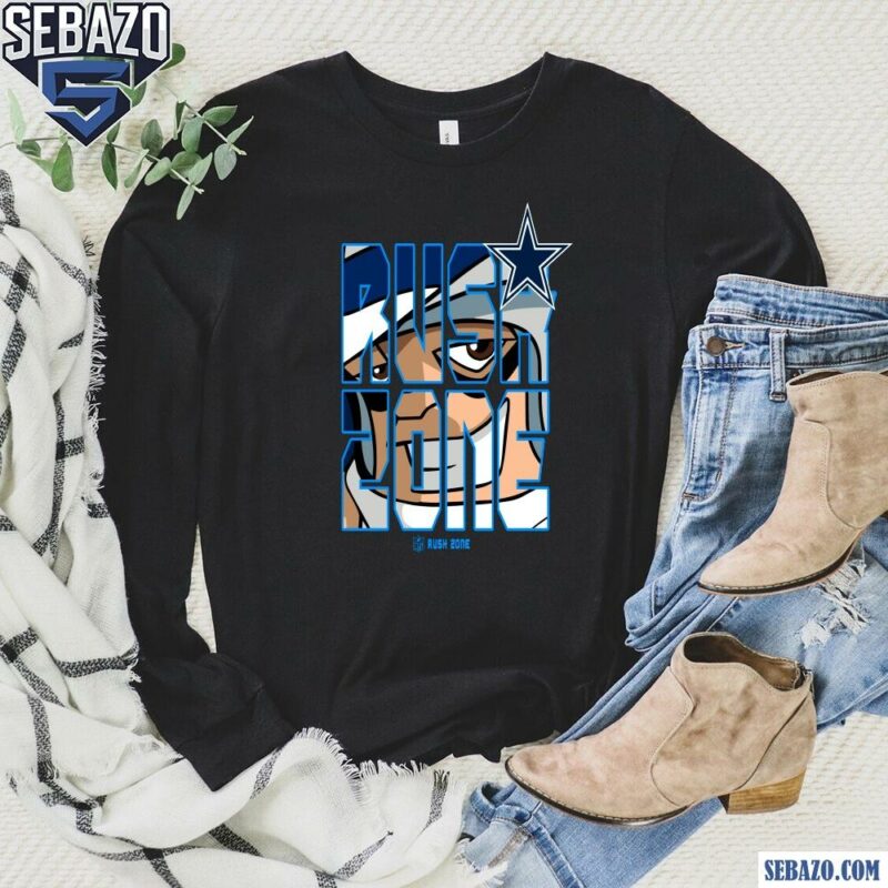 Nfl Rush Zone Cartoon Dallas Cowboys Football Logo Shirt long sleeved