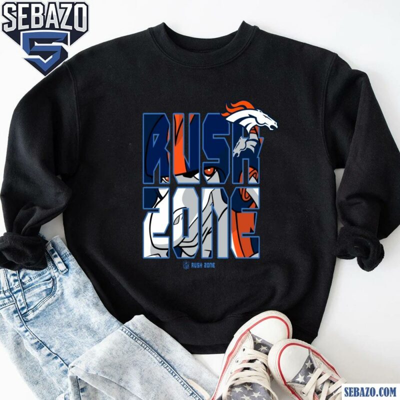 Nfl Rush Zone Cartoon Denver Broncos Football Logo Shirt sweatshirt