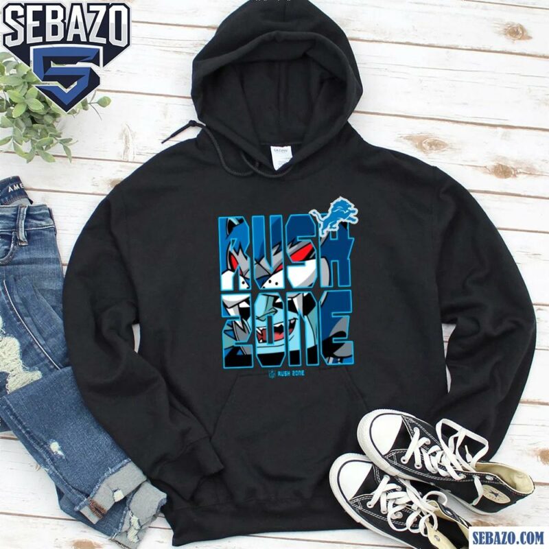 Nfl Rush Zone Cartoon Detroit Lions Football Logo Shirt hoodie