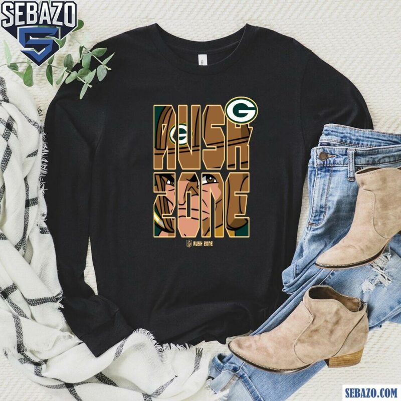 Nfl Rush Zone Cartoon Green Bay Packers Football Logo Shirt long sleeved