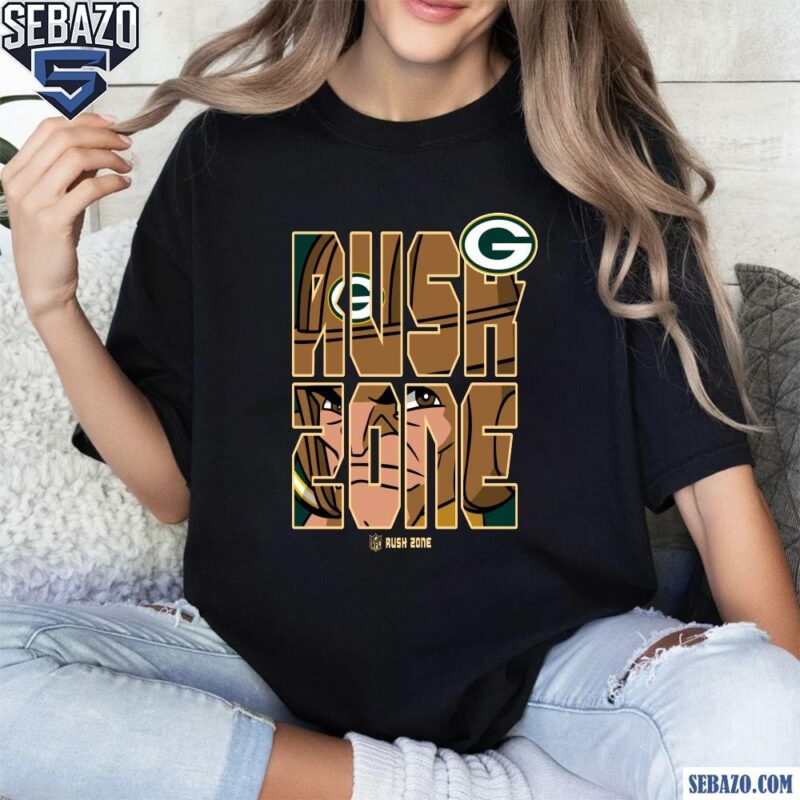 Nfl Rush Zone Cartoon Green Bay Packers Football Logo Shirt t-shirt