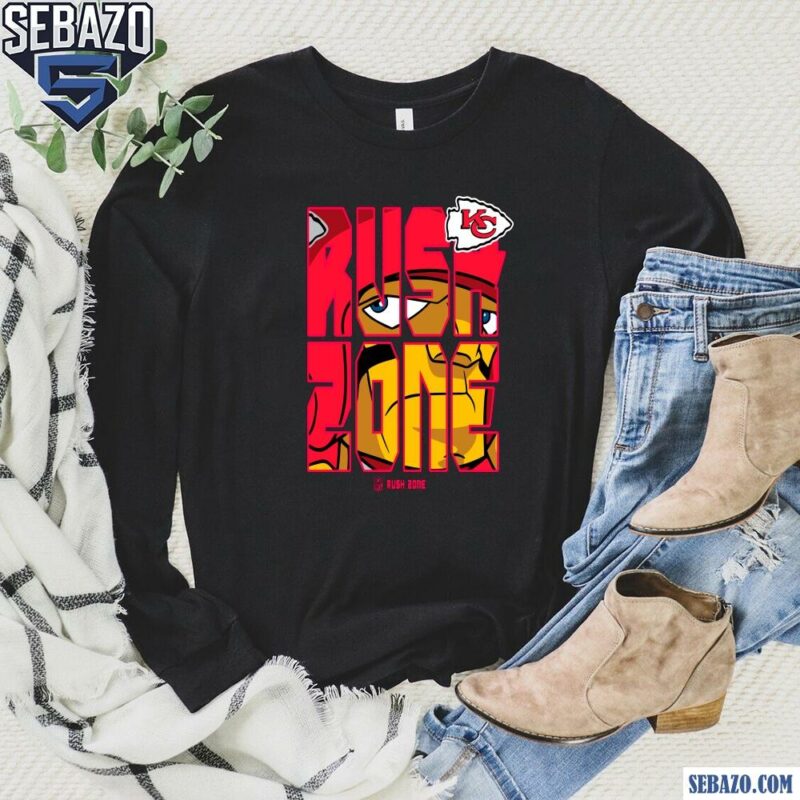 Nfl Rush Zone Cartoon Kansas City Chiefs Football Logo Shirt long sleeved