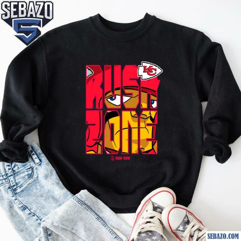 Nfl Rush Zone Cartoon Kansas City Chiefs Football Logo Shirt sweatshirt