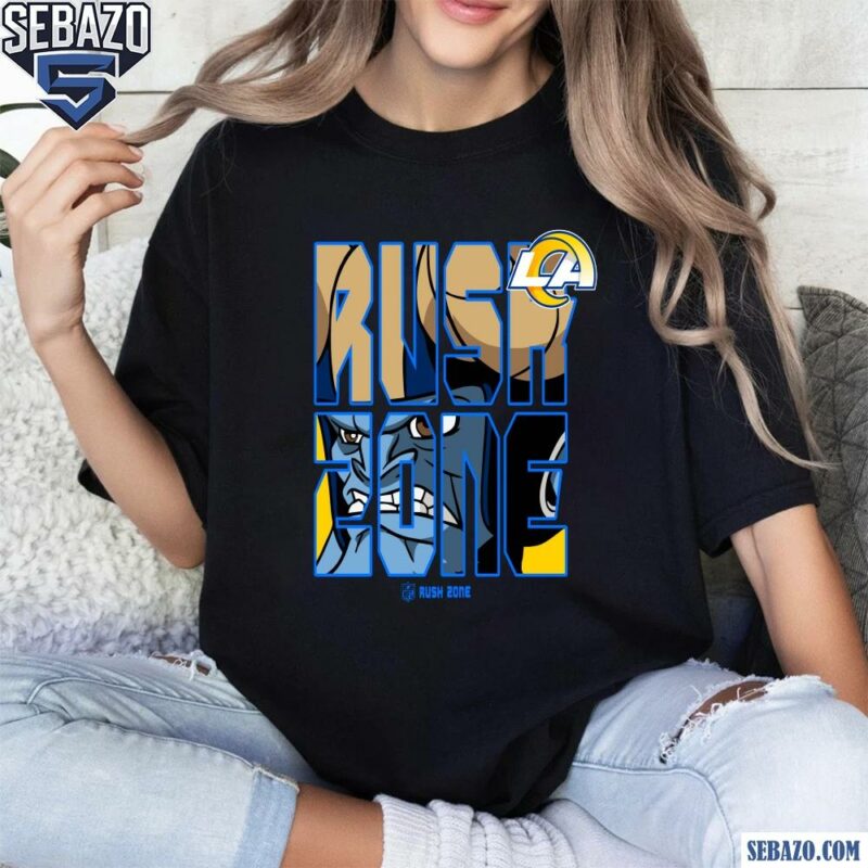 Nfl Rush Zone Cartoon Los Angeles Rams Football Logo Shirt t-shirt