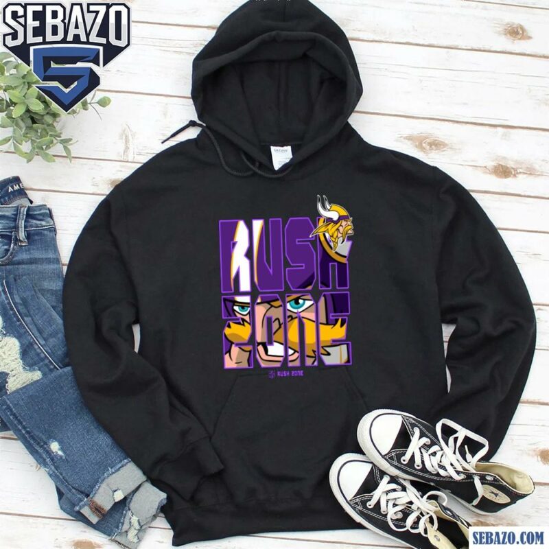 Nfl Rush Zone Cartoon Minnesota Vikings Football Logo Shirt hoodie