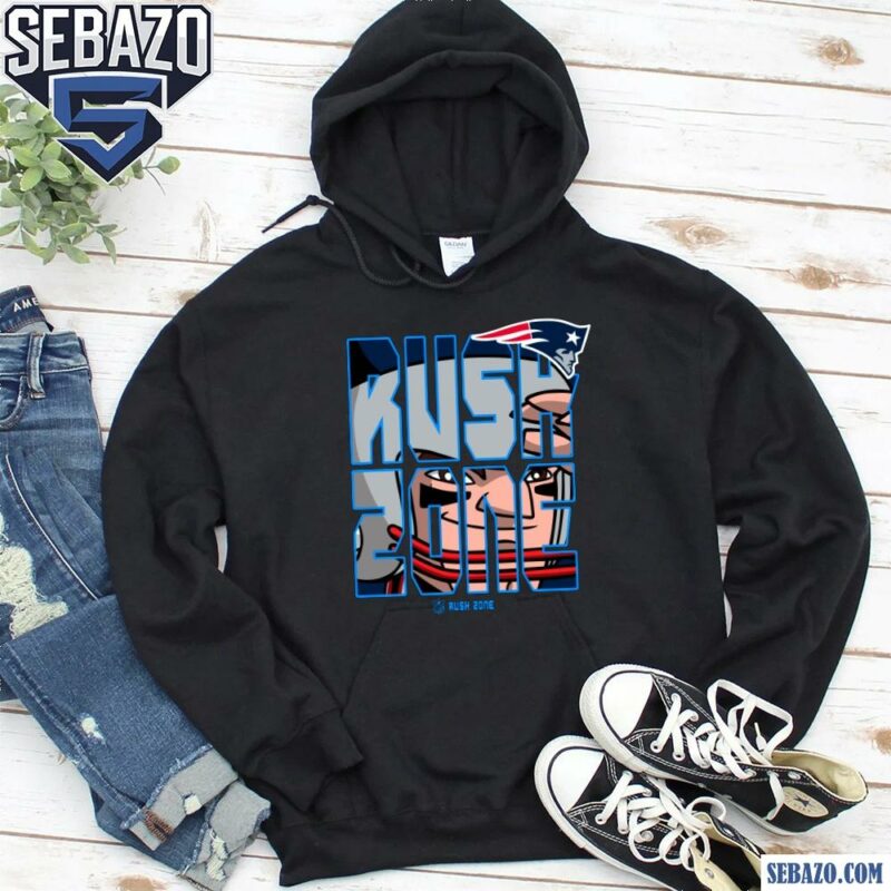 Nfl Rush Zone Cartoon New England Patriots Football Logo Shirt hoodie