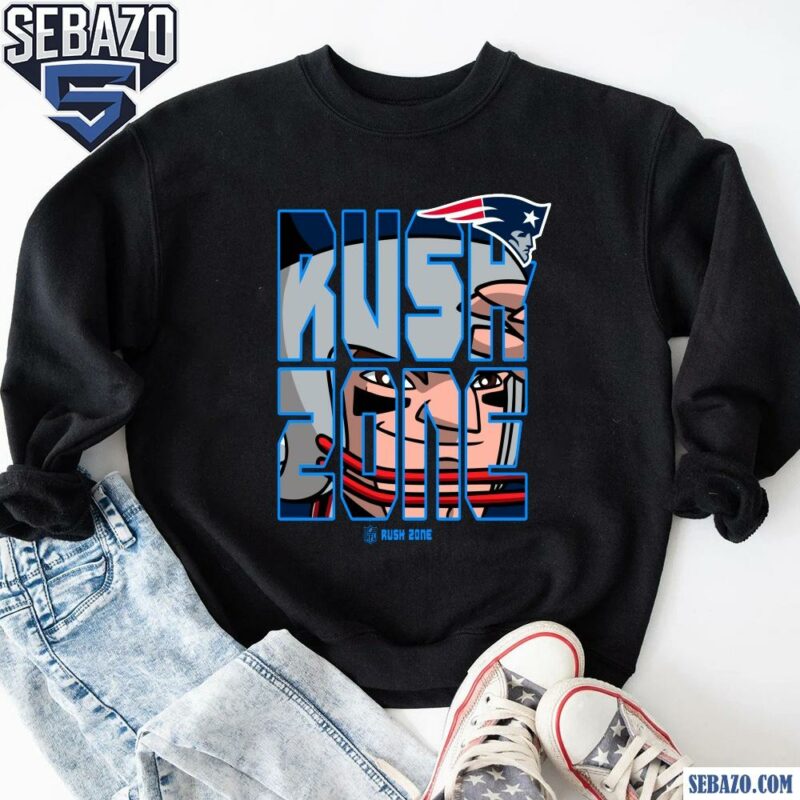 Nfl Rush Zone Cartoon New England Patriots Football Logo Shirt sweatshirt