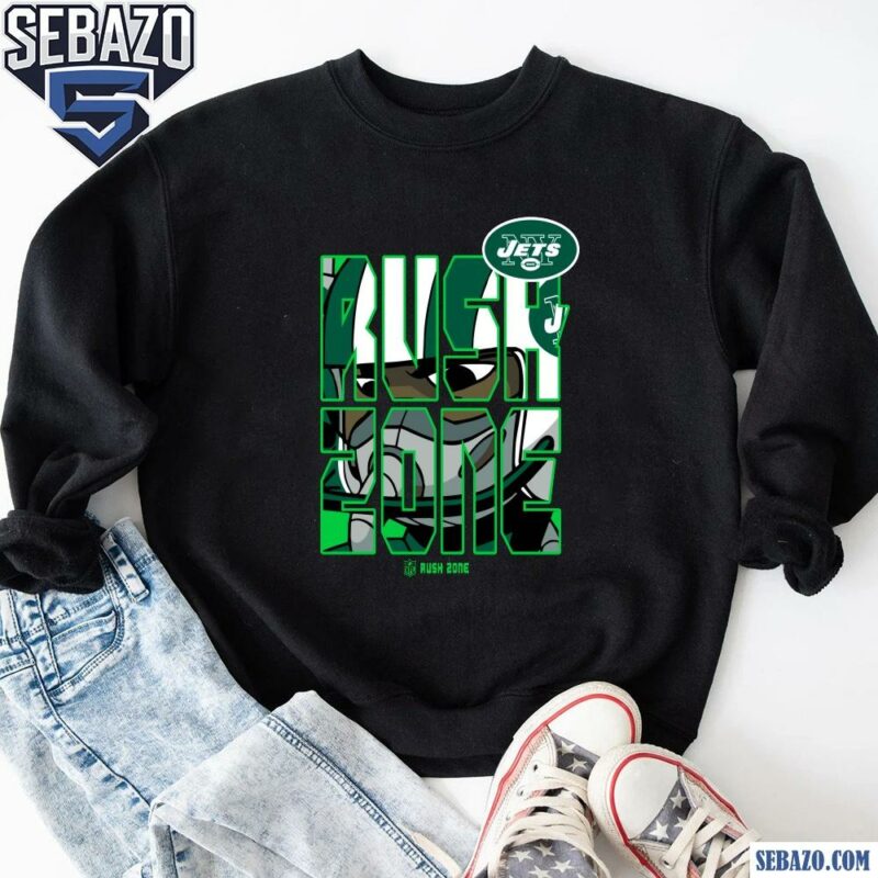 Nfl Rush Zone Cartoon New York Jets Football Logo Shirt sweatshirt