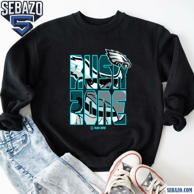 Nfl Rush Zone Cartoon Philadelphia Eagles Football Logo Shirt sweatshirt