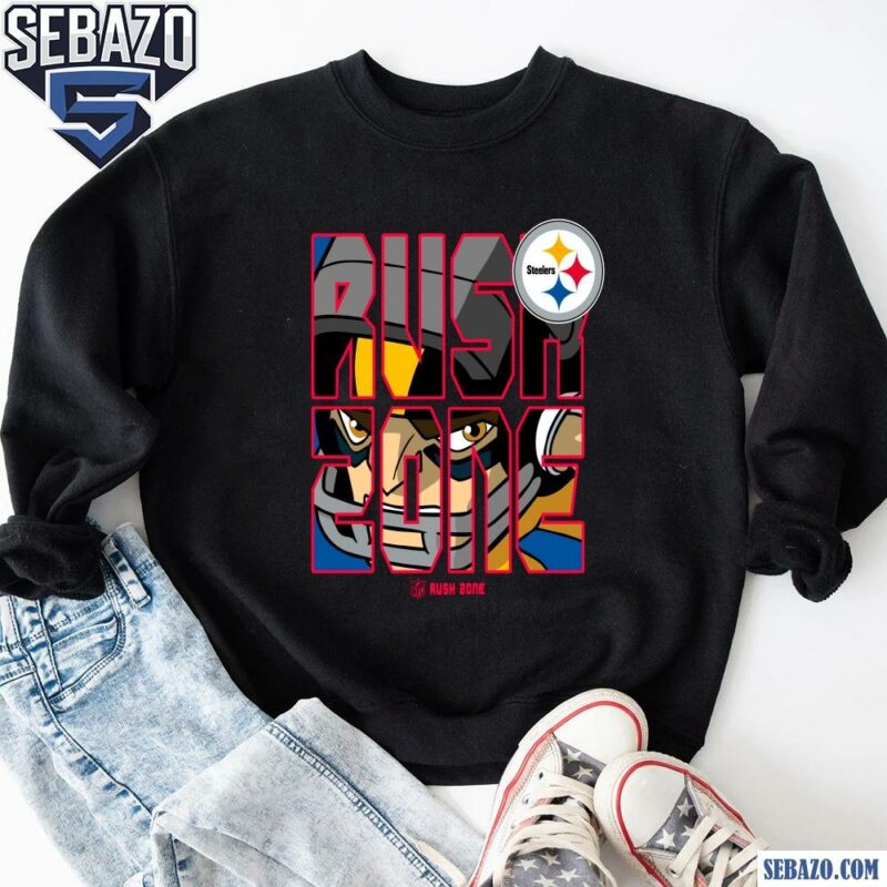 Nfl Rush Zone Cartoon Pittsburgh Steelers Football Logo Shirt sweatshirt