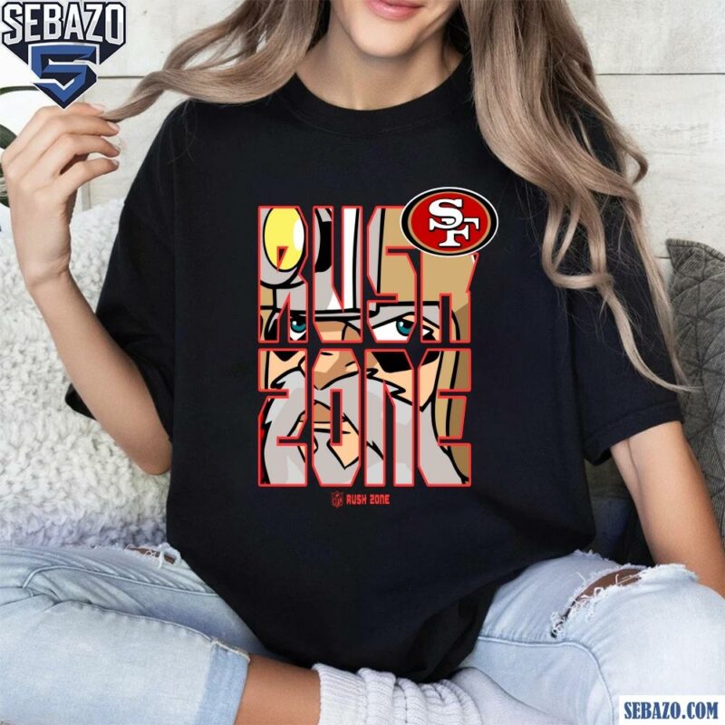 Nfl Rush Zone Cartoon San Francisco 49Ers Football Logo Shirt t-shirt