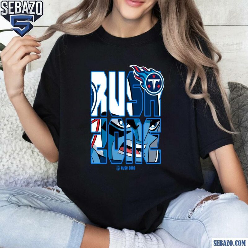 Nfl Rush Zone Cartoon Tennessee Titans Football Logo Shirt t-shirt