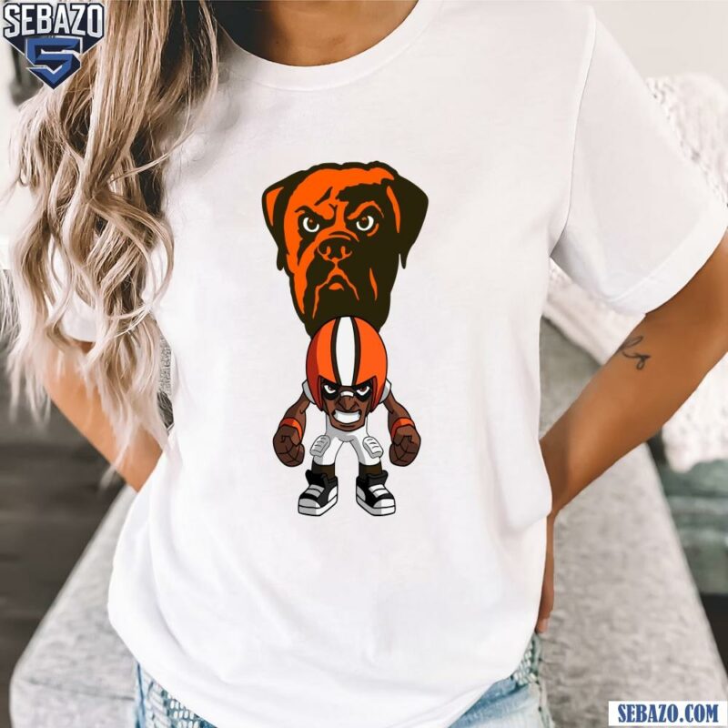 Nfl Rush Zone Cleveland Browns Cartoon Character Shirt t-shirt