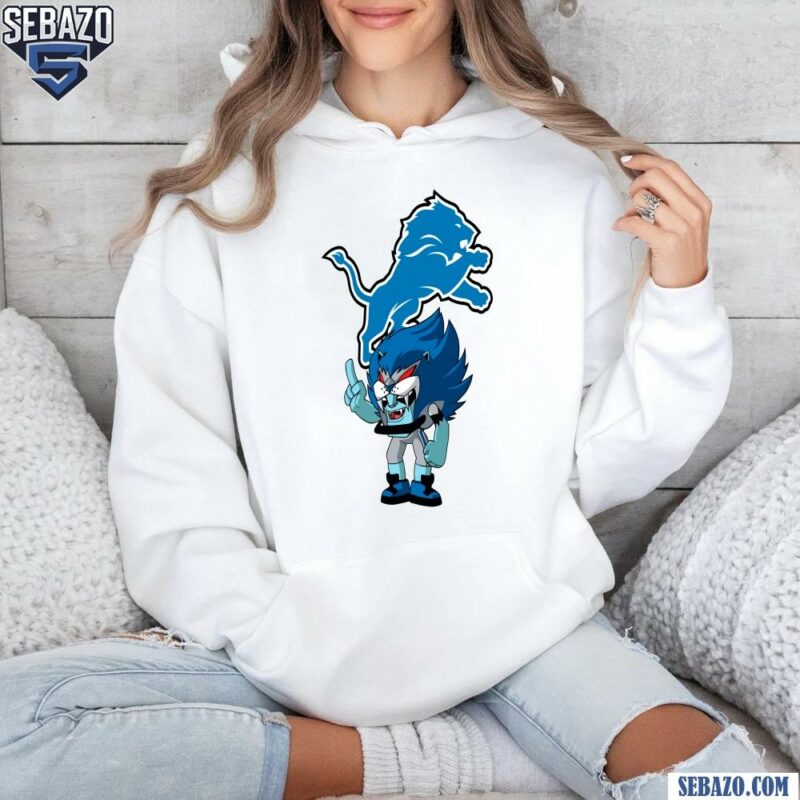 Nfl Rush Zone Detroit Lions Cartoon Character Shirt hoodie