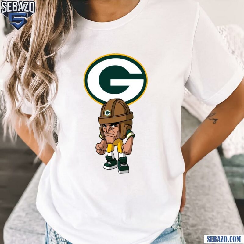 Nfl Rush Zone Green Bay Packers Cartoon Character Shirt t-shirt