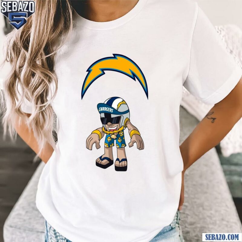 Nfl Rush Zone Los Angeles Chargers Cartoon Character Shirt t-shirt